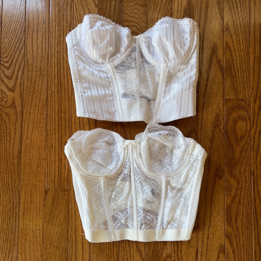 2 Vintage Bustier Corsets - Picture 2 of 10